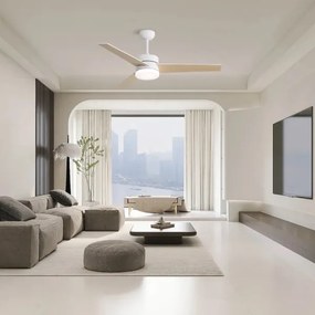 Immax NEO 07284L - Ventilator de tavan LED+CCT reglabil VARIABLE 24W/230V Wi-Fi Tuya+telecomandă