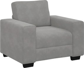 vidaXL Canapea scaun gri deschis 100x77x82 cm catifea