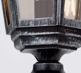 Stalp iluminat exterior stil clasic IP43 H52 Hermine AL 11K/82513/A schwarz-silber OR