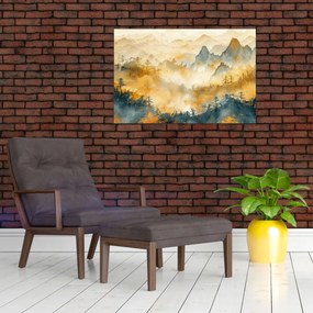 Tablou - Munți, acuarelă (90x60 cm)