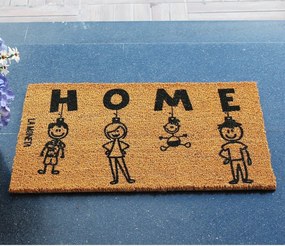 Covor intrare ORNAMENTS, 40x70 cm, forma dreptunghiulara, fibre de coc