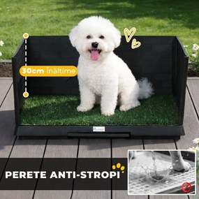 PawHut Toaletă pentru câini cu tavă detașabilă, 75 x 51 x 36,5 cm | Aosom Romania