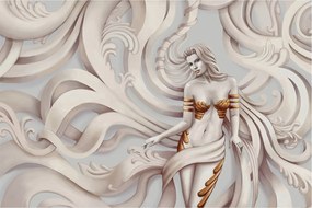 Tablou - Zeița motiv floral (90x60 cm)