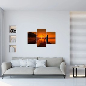 Tablou cu pescar (90x60 cm)