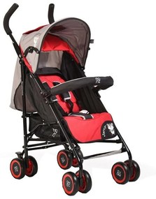 Carucior sport tip umbrela NOVOKIDS™ Jerry, Spatar reglabil 2 trepte, Cadru metalic,Tapiserie de calitate, Amortizoare, Frana picior,Pliabil , Rosu