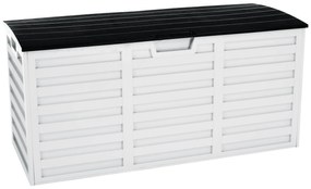 Lada depozitare plastic alb negru Padmo 112x46x53,5 cm