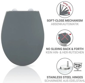 Capac WC 37 x 44,5 cm Easy-Close (cu închidere automată) Ostuni – Wenko