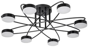 Lustră LED aplicată 8xLED/7W/230V negru
