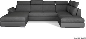 Colțar lemn masiv Formă U Extensibil Erik 330x210cm Personalizabil