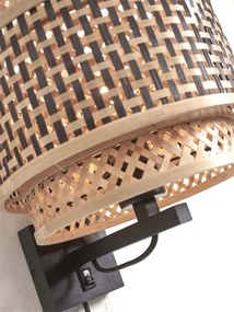 Aplica de perete eco din bambus Bhutan/Shade 2520 bl/nat, bl
