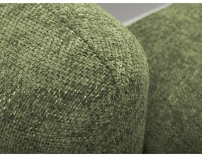 Colțar verde extensibil/cu spațiu de depozitare cu tapițerie din chenille (cu colț pe partea dreaptă/cu șezlong) Mele – Makamii