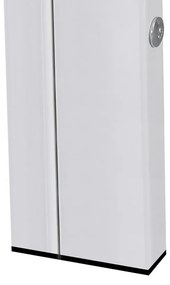 Masă pătrată Ezra 140 cm, din sticlă, albă