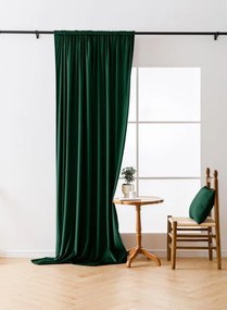 Draperii opace VELVET verde inchis 140x250 cm (2 buc), rejansa