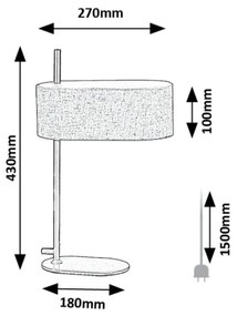 Veioza, Lampa de masa moderna Narmin