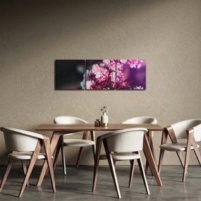 Tablou cu florile copacilor (cu ceas) (90x30 cm)