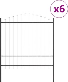 vidaXL Gard de Grădină 6 pcs Gri 170 x 215 cm