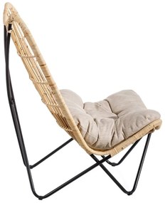 Fotoliu în culoare naturală țesut – Ixia