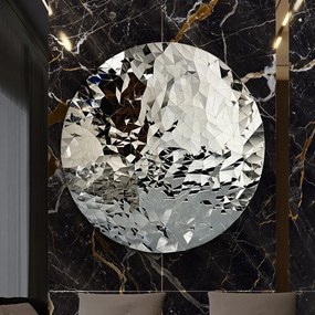 Decoratiune XXL de perete Basorelief design lux Polyedric D-100cm