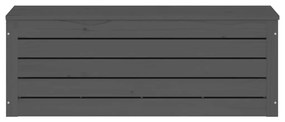Cutie de depozitare, gri, 89x36,5x33 cm, lemn masiv de pin 1, Gri, 89 x 36.5 x 33 cm