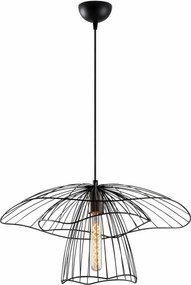 Lustra TEL 6504, negru, metal, 50x123 cm