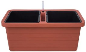 Jardinieră auto-udare Berberis DUO, teracota