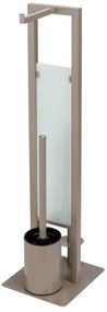 WENKO 25553100 - Perie WC RIVALTA 18x70 cm bej/negru
