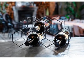 Raft negru de vin din metal - Leopold Vienna