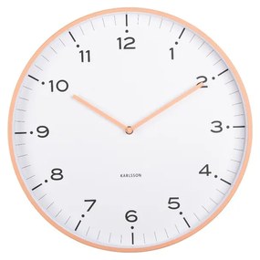 Karlsson 6011OR ceas de perete design, portocaliu,diametru 40 cm