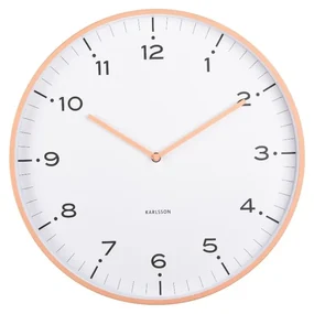 Karlsson 6011OR ceas de perete design, portocaliu,diametru 40 cm