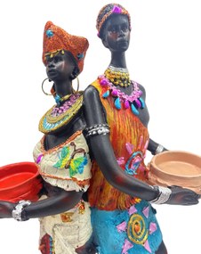 Statueta Cuplu AFRICANS, 28cm