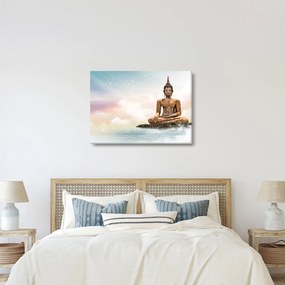 Tablou - Buddha care supraveghează pământul (70x50 cm)