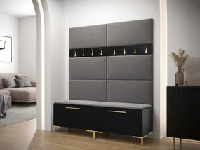 Set mobilier hol Frisala II (Negru + Manila 16). 1060417