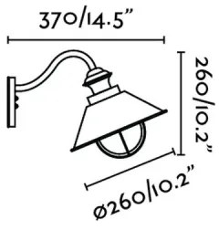 FARO 71110 - Corp de iluminat perete exterior NAUTICA 1xE27/11W/230V