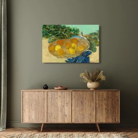Tablou - Vincent van Gogh, Still Life of  Oranges and Lemons with  Blue Gloves, reproducere (90x60 cm)