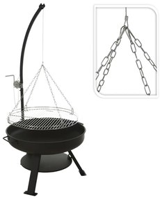 446779 ProGarden Bol de foc cu grătar barbecue "VAGGAN" 60 cm