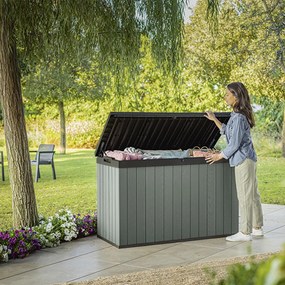 Depozitare de grădină Darwin cu separator 662L verde