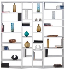 Bibliotecă albă 214x224 cm Valsa – TemaHome