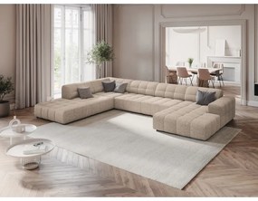 Colțar bej (colț pe stânga/în formă de "U") Chicago – Cosmopolitan Design