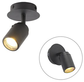 Spotlight modern pentru baie negru IP44 - Ducha