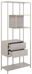 Bibliotecă gri 77x185x35 cm Seaford – Actona