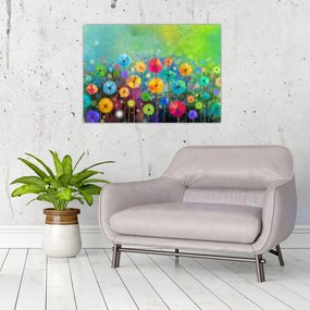 Tablou - Flori abstract (70x50 cm)