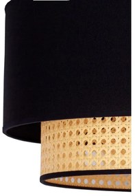 Lustră pe cablu Duolla BOHO 1xE27/15W/230V d. 45 cm negru/ratan