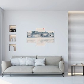 Tablou - Valea munților albaștri (90x60 cm)