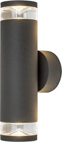 Rabalux 77072 - Aplica de exterior TORNIO, 2x GU10 (10W), 230V, IP54, antracit