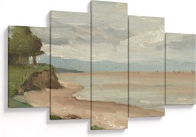 Tablou - Jean-Baptiste-Camille Corot, Beach Near Etretat, reproducere (150x105 cm)