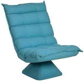 HOMCOM Fotoliu de sol paresos fotoliu relax fotoliu lounge design căptușit înclinare reglabilă pivotant 360° | Aosom Romania