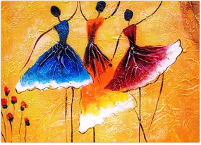 Tablou - Pictură în ulei, balerina (70x50 cm)