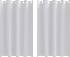 vidaXL Perdele Opaque cu Inel 2 pcs Gri Deschis 175 x 140 cm Poliester