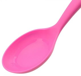 Lingura pentru servire cu gradatie Tasty 678201, Maner moale, 32,5 cm, Silicon, Roz