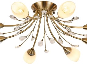 Lustră aplicată Brilagi MEGAPOLIS 8xE14/60W/230V bronz